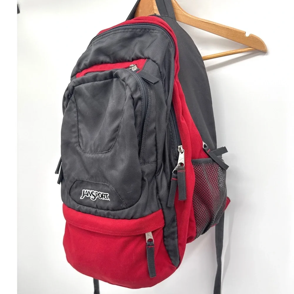 JanSport Airlift Backpack Maroon Black Hiking Outdoor School Laptop Bag